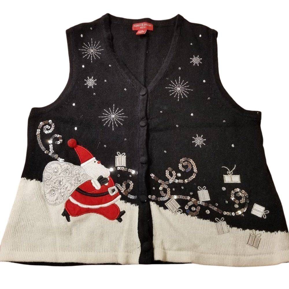 Merry and bright Christmas vest PS